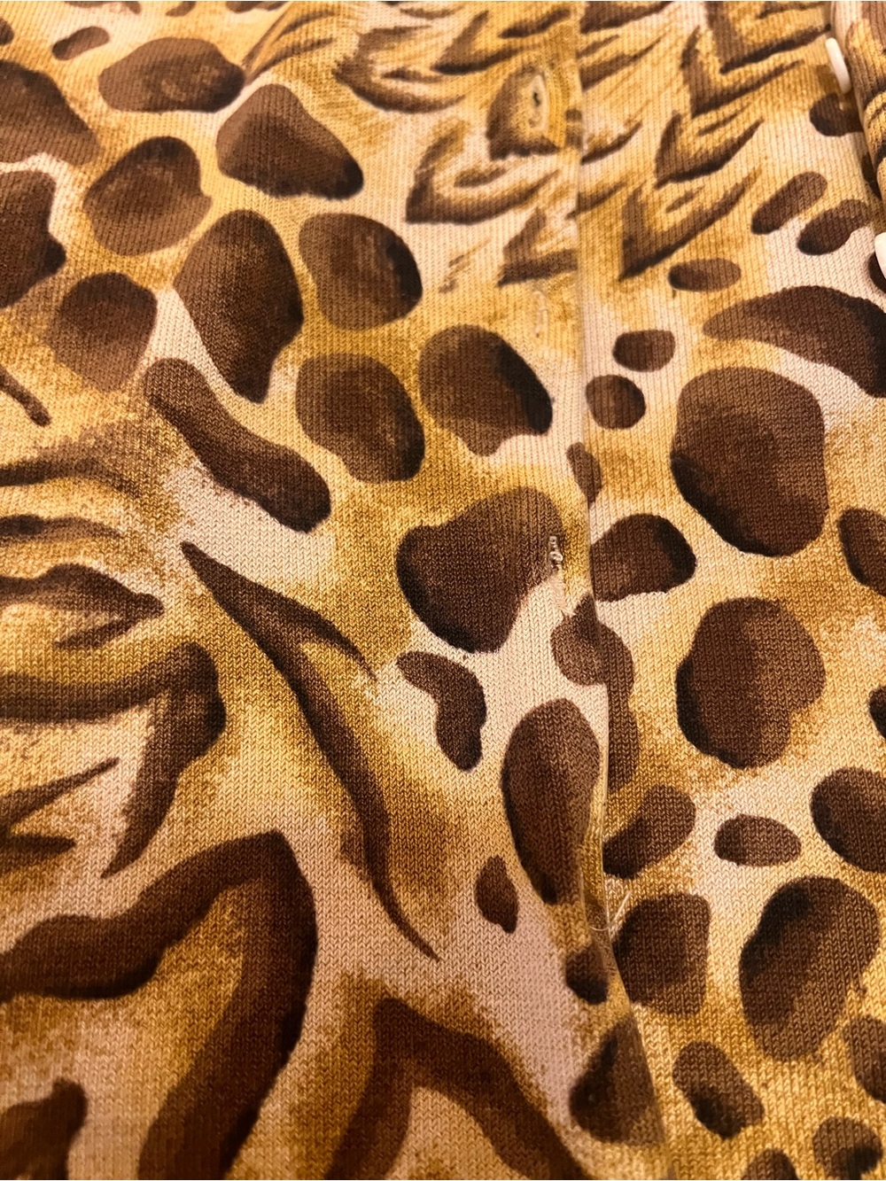 August Silk Knits Animal Print Cardigan & Tank | cardigan L tank M | Early 2000s - Picture 6 of 12